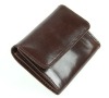 Coffee patent leather women wallets