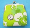 Coin Purse With Watch