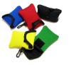 Coin purse neoprene pouch with different colors plastic hook