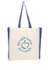 Color Accent Cotton Tote Bag