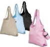 Color polyester foldable shopping bag