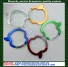 Colorful Apple-shaped carabiner keychain