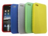 Colorful Cell Phone Silicone Case For iPhone 4--Wave Pattern