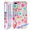 Colorful Circles Design Front And Back Case For iPhone 4