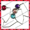 Colorful Crystal Unfoldable Purse Hook/Handbag Hanger