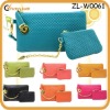 Colorful Leather Wallets Ladies Clutch