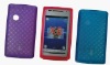 Colorful Mesh Mobile Phone TPU Case For Sony-Ericsson X8