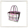 Colorful PE&PP woven handmade shopping bag