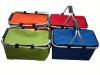 Colorful Polyester folding picnic cooler basket for export