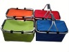 Colorful Polyester folding picnic cooler basket for export