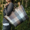 Colorful Shiny PP strap handmade bag