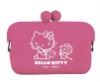 Colorful Silicone Pouch with Hello Kitty Printed
