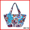 Colorful lady 100% cotton fashion brwom bag for wholesale