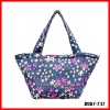 Colorful lady 100% cotton fashion brwom bag for wholesale