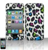 Colorful leopard design case for iphone 4/4S for iphone hard case