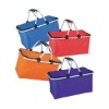Colorful oxford cloth folding cooler basket,picnic basket for export
