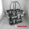 Colorful plastic woven shopper bag