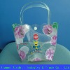 Colorful pvc shopping bag with two handle