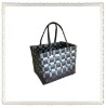 Colorful wide&narrow PE woven bag for shopping