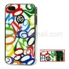 Colorized Figure Hard Case with Electroplating Sides for iPhone 4