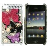 Colourful Butterflies Rhinestone Hard Protect Skin Case For Apple iPhone 4G