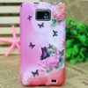 Colourful Butterflies and Flowers Pattern TPU Case for Samsung i9100 Galaxy S2