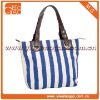 Colourful Striped Canvas Multipurpose Ladies' Laptop Tote Bag