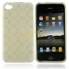Concentric Circles Design Gel TPU Case Cover Skin For Apple iPhone 4