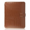 Cool design real genuine leather case for ipad