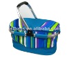 Cooler bag/picnic shopping basket ice bag blue color