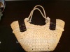 Corn husk straw handbag