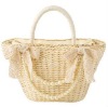 Cornhusk fashion straw bag