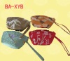 Cosmetic Makeup Bag made of jacquard brocade with zipper