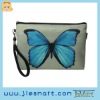 Cosmetic bag M butterfly grey