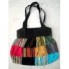 Cotton Canvas Multi Color Patchwork Hippie Indian Sling Handbag Body Long Shoulder College Bag