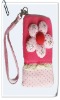 Cotton Fabric Mobile Phone Bags With Flower