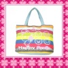 Cotton Material Beach Bag For Women,Colorful