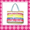 Cotton Material Beach Bag For Women,Colorful