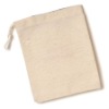Cotton Mini Drawstring Pouch