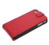Cow leather filp case/nice case for iphone4 (3 colors)