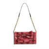 Cowhide Cobra Bowknot chain Leather Handbag&Shoulder Bag