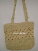 Crochet bag with paper straw