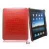 Croco Leather Skinned Hard Cover Case for iPad,high quality (10310427)