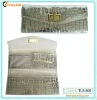 Croco pu leather wallet