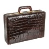 Crocodile Leather briefcase with simple and subtle design