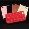 Crocodile Leather skin Plastic case for iPhone 4S&iPhone 4