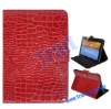 Crocodile Lines Pattern Stand Leather Case for Samsung Galaxy Tab 8.9 P7300/P7310(Red)