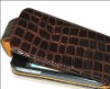 Crocodile PU Leather Case Cover For iPhone 4 4G 4s Brown