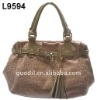 Crocodile with patent trim large tote bag fashion design lady handbags 2012