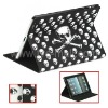 CrossBones Pattern Magnetic Wake / Sleep Leather Case for iPad 2